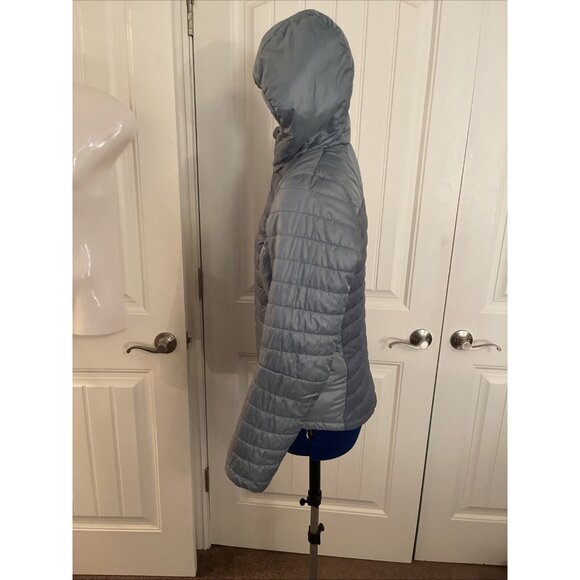 Quechua DECATHLON Women’s Blue DOWN Puffer Jacket Coat Sz S Zip Thin But Warm‎ - Picture 10 of 16